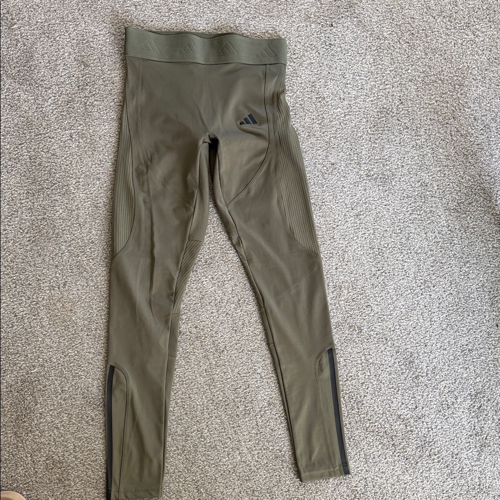 Adidas Khaki Performance Leggings